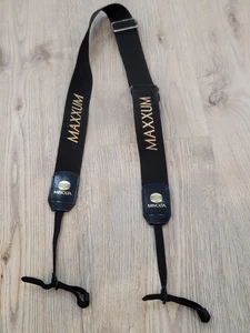 Genuine Minolta Maxxum Camera Neck Strap Adjustable Black - Picture 1 of 4