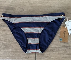 Sperry Top-Sider Swim Bottoms Hipster Navy Nautical Stripe Size Medium - Picture 1 of 3