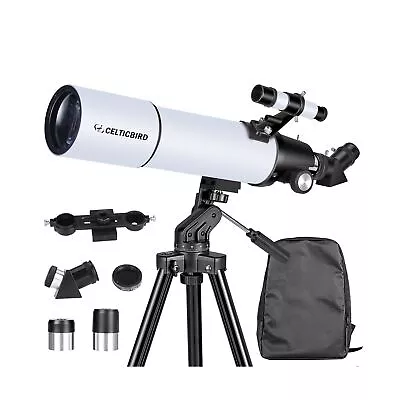 Telescope for Adults High Powered, 80mm Aperture 600mm Telescopes for Adults ... - Image 1 of 4