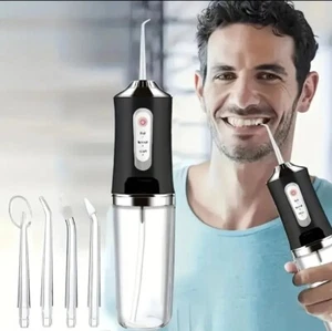 New Cordless Water Flosser Dental Oral Irrigator Teeth Cleaner 8 Jet Tips Tool - Picture 1 of 5
