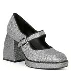 GIANNI BINI Glitter Disco Mary Jane Platform Heels Size 6 NEW