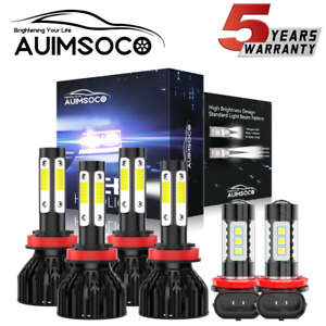 For 2007-2018 Nissan Altima Combo LED Headlight High Low + Fog light bulbs Kit