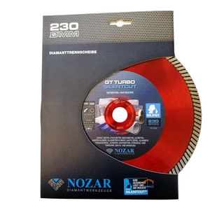 Diamanttrennscheibe NOZAR Turbo Silentcut Granit Hartgestein 125, 230 x 22,23 - Bild 1 von 3