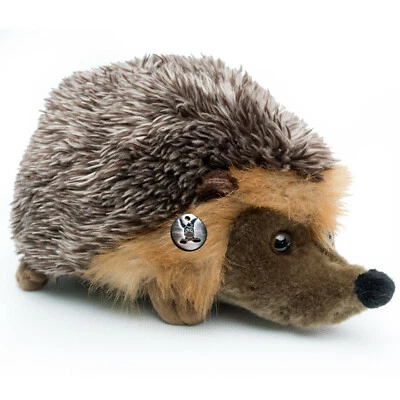 KUSCHELTIERE.BIZ Igel Kuscheltier Weißbrustigel graubraun 22 cm Plüsch Lebensgroß MECKI