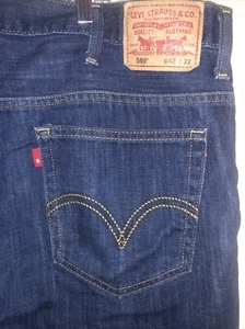 Levis 569 Blue Jeans Herren 42x32 Indie Outdoor Retro Straight Leg Hose Denim - Bild 1 von 6