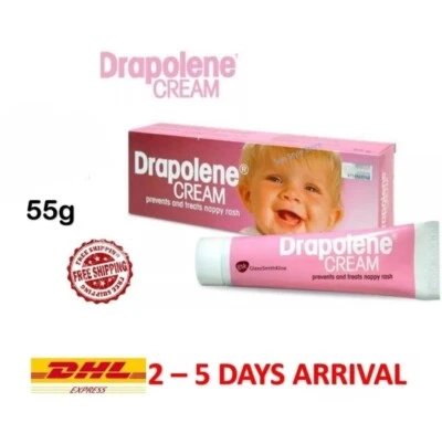 4x 55g Drapolene Cream Prevents & Treats Nappy Rash For Baby Relief Minor Burn   - Image 1 of 2