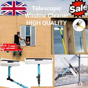 3,5 m ausziehbares Fensterreiniger-Set Teleskopstange Rakel große Reichweite Reinigung - Bild 1 von 7