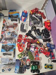 Hot Wheels Marvel DC Star Wars Diecast Car Lot & Action Figure New & Loose - Picture 1 of 24