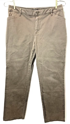 Women's Lee Relaxed Fit Straight-Leg Mid Rise Pants, Size: 14 Short, Deep Breen - Image 1 of 2