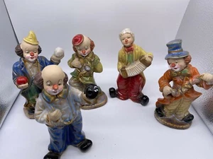Greenbrier International Ceramic Hobo Clown Figurines - Lot of 5 - Picture 1 of 11