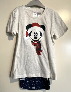 Disney Mickey Xmas Pyjamas Set Size 6 Child Kids Sleepwear Christmas PJs BNWT - Picture 1 of 9