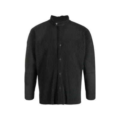 Homme Plisse Issey Miyake плиссированные длинным рукавом рубашка куртка моды - Изображение 1 из 4