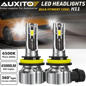 H11 H8 H9 LED Headlight Kit High Low Beam Bulbs Super Bright 6500K White 2/4/10X - Foto 1 di 19