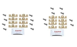 Front & Rear Caliper Pad Guide Plate Steel Shims Screws for Mitsubishi Evo's 95> - Picture 1 of 3