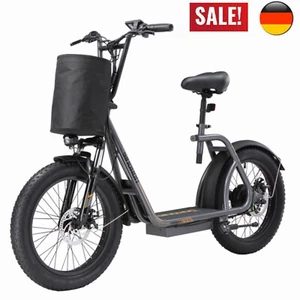 Neu 20" E-Scooter 500W 48V 17AH 32KM/H Erwachsene Elektroroller 70km Reichweite - Bild 1 von 8