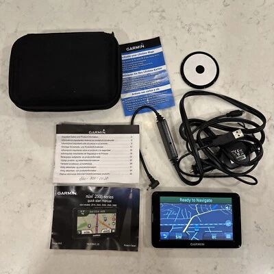 GARMIN 2555LM Bundle ￼5" GPS Navigator ~ Charging Cable & Case. - Image 1 of 4
