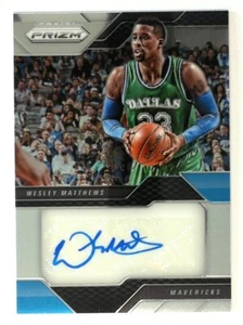 2016-17 Panini Prizm Signitures #24 Wesley Matthews Mavericks - Imagen 1 de 3