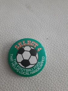 Select The Football Pool Vintage Badge  - Bild 1 von 3