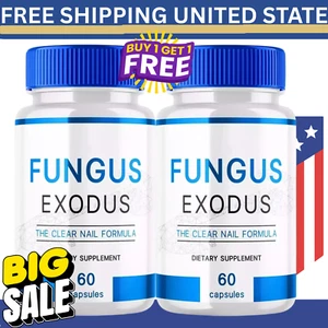 Fungus Exodus Pills to Combat Toenail Fungus and Nail Health 60 Capsules - Picture 1 of 5