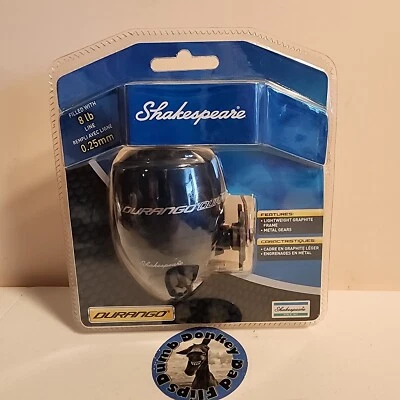 New Shakespeare Durango SC15B Spincast Fishing Reel (Blue) With 8Lb Test Spun - Image 1 of 4