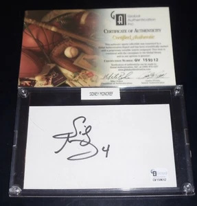 Sidney Moncrief Signed Index Card GAI Authentic Autograph Auto Inscribed #4 Nice - Picture 1 of 4