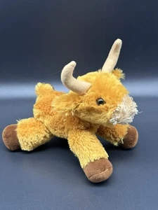 Peluche Aurora World Toro con corna marrone peluche giocattolo 8 pollici - Foto 1 di 8