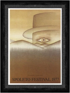 Spoleto Festival 1977 Jean Michel Folon Werbeplakat Kunstdruck Faks_Werbung 671 - Imagen 1 de 1