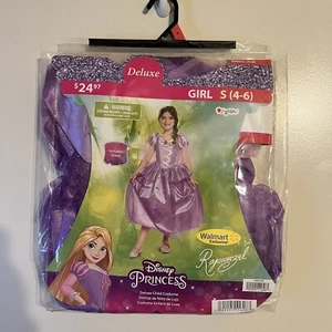 Disney Princess Rapunzel TANGLED Gown Costume Girls Size Small 4/6 Dress Up NWT - Picture 1 of 4