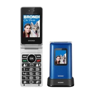 BRONDI AMICO PREZIOSO TELEFONO CELLULARE SENIOR - BLUE METAL - Picture 1 of 1