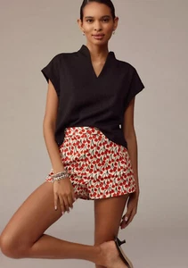 Anthropologie Maeve Short Sleeve Textured Popover Blouse Top Size S nwt - Picture 1 of 4