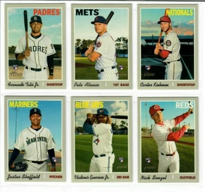 2019 Topps Heritage High Number Base & Short Prints 501-725 Pick Alonso Tatis ++ - Image 1 of 4