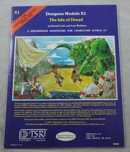 Dungeons and Dragons Adventure Module X1: The Isle of Dread (Lvls 3-7) TSR9043 - Picture 1 of 2