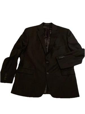 Lauren Ralph Lauren Wool Sport Coat Two Button Jacket 44R Black Natural Stretch - Image 1 of 4