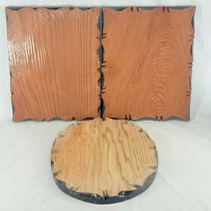 ADCO Redwood Plaques Lot of 3 NEW Rectangle #202 8x10 & Oval #214 8 3/4”x10 3/4” - Picture 1 of 12