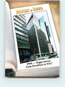 2011 Topps History Of Topps #HOT8 1994 Brooklyn to NYC - Picture 1 of 1