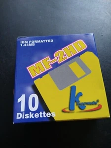 NEW Sealed NOS IBM formatted MF-2HD 1.44 MB diskettes KHypermedia 10 Diskettes - Picture 1 of 3