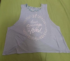 Disney Cinderella Collection - Juniors Size L Blue Sleeveless Graphic Tee - Picture 1 of 8