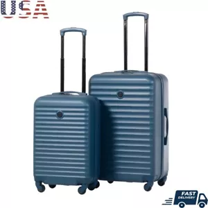 2 Piece Hardside Luggage Set W/ Spinner Wheels Expandable Carry On Travel Bag US - Picture 1 of 9