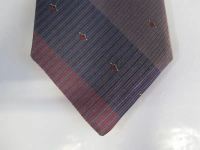 Corbata Damon SEDA 56 x 3,25 marrón granate rayas 13930 Foto 1 de 4
