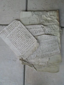 Liasse MS : contrat de mariage, fermage de BAYEUX, 1687/1693. - Foto 1 di 5