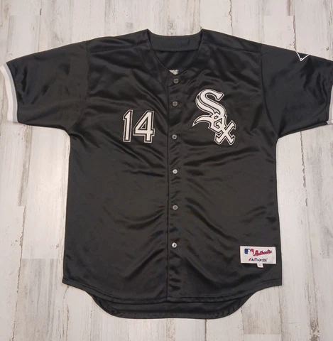 Majestic Baseball Jersey Mens Size 54 Chicago White Sox Paul Konerko #14 Heavy Cover