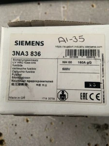 SIEMENS 3NA3 836 AI-35 160A gG - Bild 1 von 2