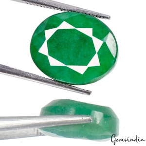 10.30 Ct Natural Colombian Green Emerald Oval Cut Certified Stunning A+ Gemstone - Picture 1 of 7