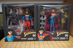 Medicom MAFEX Superboy No.232 & Eradicator No.219 Return of Superman Figures Set - Picture 1 of 9