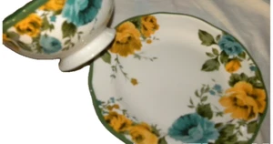 Pioneer Woman Steingut Rose Shadow Salatteller & Suppen-Müslischale NEU - Bild 1 von 1