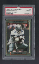1990 Action Packed Emmitt Smith Rookie Update Rookie RC #34 PSA 9 Cowboys