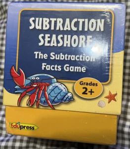 Subtraction Seashore The Subtraction Fact Game 2009 Sealed New Made By Edupress - Imagen 1 de 12