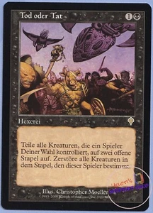 Do or Die German Mtg MISPRINT. Missing last line of rules text - Imagen 1 de 5