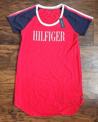 Tommy Hilfiger女式标志休闲服/睡衣短袖XS — 第 1/4 张图片