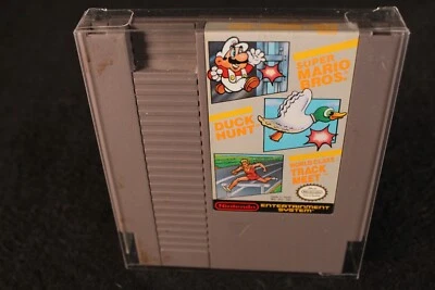 Nintendo Super Mario Bros Duck Hunt World Class Track Meet NES vintage game 1990 - Image 1 of 4